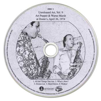 3CD Art Pepper: Unreleased Art: Volume 9 - At Donte’s, April 26, 1974