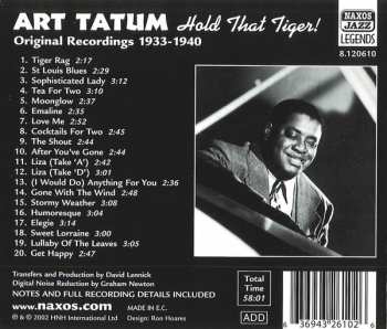 CD Art Tatum: Hold That Tiger! Original Recordings 1933-1940