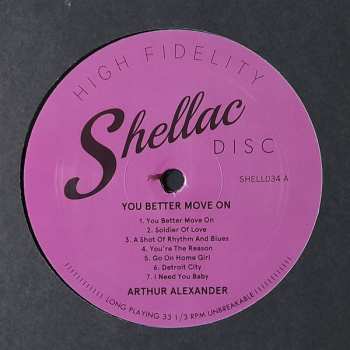 LP Arthur Alexander: You Better Move On