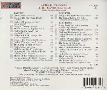 CD Arthur Honegger: Le Roi David