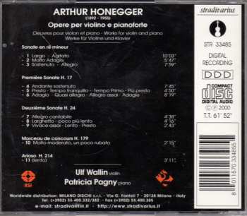 CD Arthur Honegger: Works For Violin And Piano 