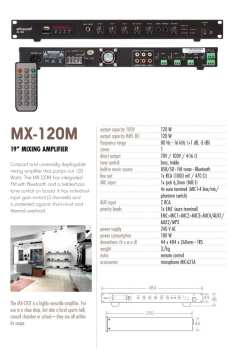 Technique audio ARTSOUND MX-120M