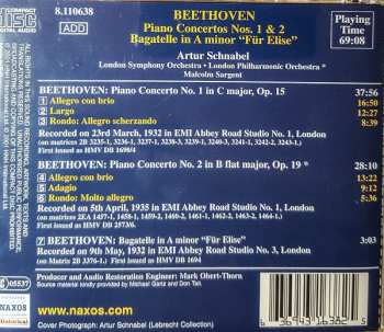 CD Ludwig van Beethoven: Piano Concertos No.1 & 2, Bagatelle In A Minor "Für Elise"