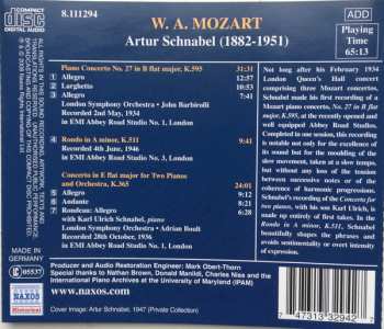 CD Artur Schnabel: Mozart