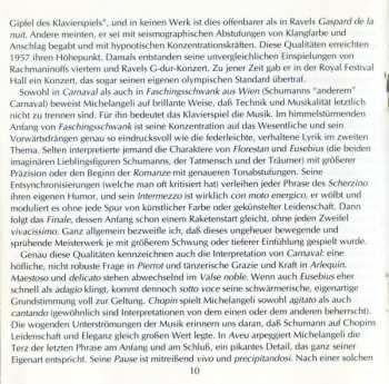 2CD Robert Schumann: Arturo Benedetti Michelangeli · Schumann · Chopin · Debussy · Mompou