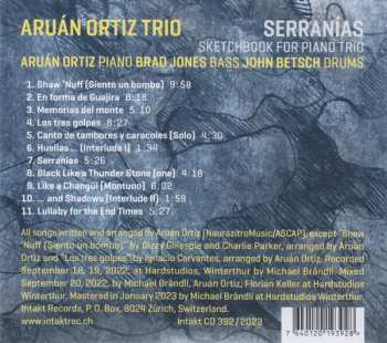 CD Aruán Ortiz Trio: Serranías (Sketchbook For Piano Trio)