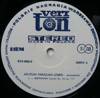 LP Артур Папазян: Arutiun Papazjan (ZSRR)