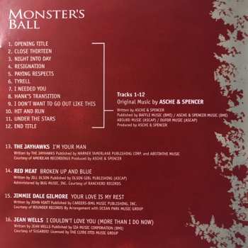 CD Asche & Spencer: Monster's Ball (Original Motion Picture Soundtrack)