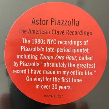 3LP/Coffret Astor Piazzolla: The American Clavé Recordings