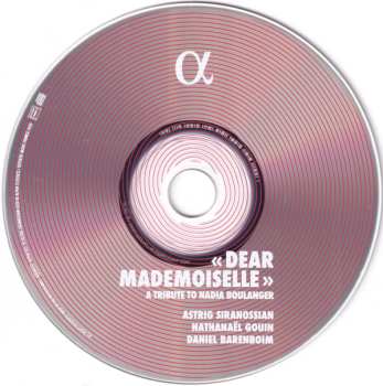 CD Daniel Barenboim: « Dear Mademoiselle » (A Tribute To Nadia Boulanger)