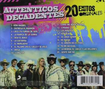 CD Los Auténticos Decadentes: 20 Éxitos Originales