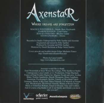 CD Axenstar: Where Dreams Are Forgotten
