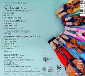 CD Grażyna Bacewicz: Piano Quintets