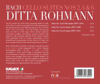 CD Johann Sebastian Bach: Cello Suites Nos 2, 4 & 6