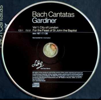 2CD Johann Sebastian Bach: Cantatas Vol. 1: City Of London