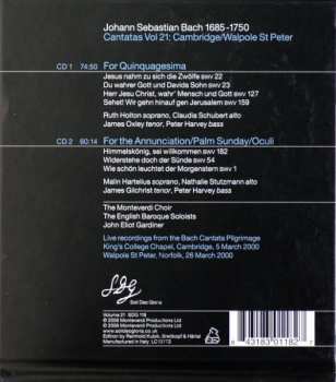 2CD Johann Sebastian Bach: Cantatas Vol. 21: Cambridge / Walpole St Peter