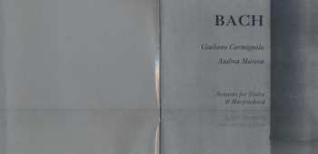 2CD Johann Sebastian Bach: Sonatas For Violin & Harpsichord