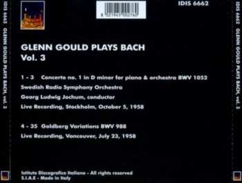 CD Johann Sebastian Bach: Glenn Gould Plays Bach Vol. 3