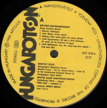 LP Johann Sebastian Bach: Favourite Oratorio Choruses