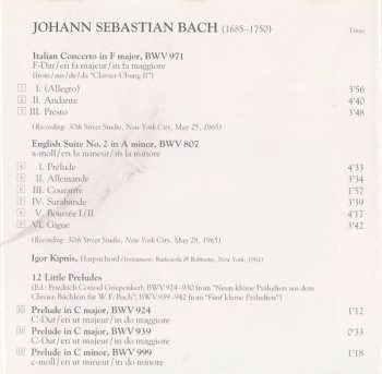 CD Johann Sebastian Bach: Italian Concerto • English Suite No. 2 • 12 Little Preludes