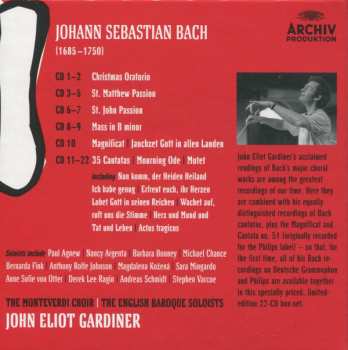 22CD/Coffret Johann Sebastian Bach: Sacred Masterpieces / Cantatas LTD