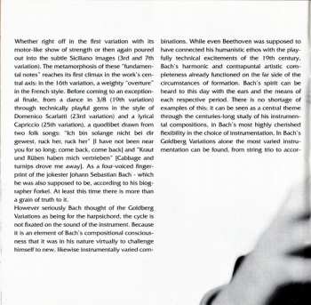 CD Johann Sebastian Bach: Goldberg Variations