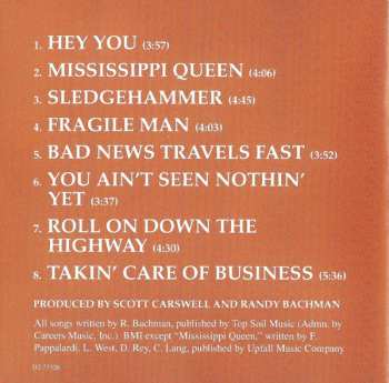 CD Bachman-Turner Overdrive: The All Time Greatest Hits Live