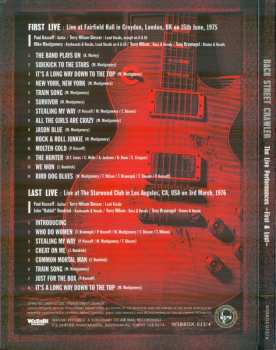 2CD Back Street Crawler: The Live Performances -First & Last- DIGI