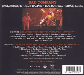 2CD Bad Company: Live 1977 & 1979 DIGI