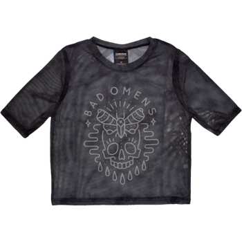 Merch Bad Omens: Femmes Crop Top Moth Skull