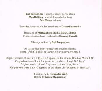 CD Bad Temper Joe: No Filter (One Take Radio Recordings)