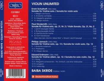CD Paul Hindemith: Violin Unlimited
