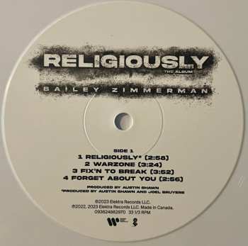 2LP Bailey Zimmerman: Religiously The Album CLR