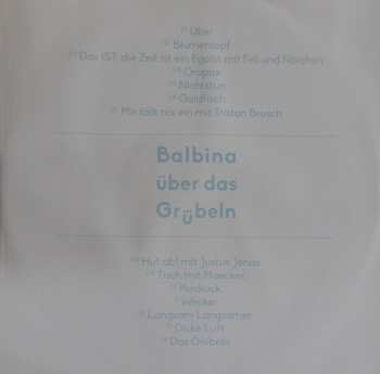 LP Balbina: Balbina Über Das Grübeln