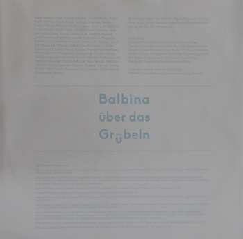 LP Balbina: Balbina Über Das Grübeln