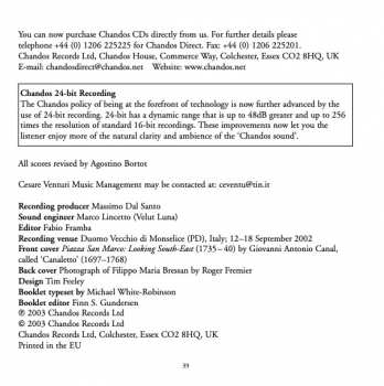 CD Baldassare Galuppi: Messa Per San Marco, 1766