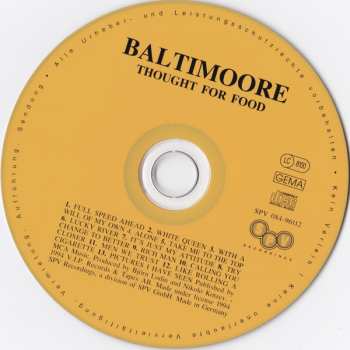 CD Baltimoore: Thought For Food