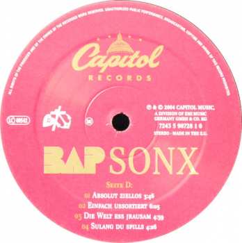 2LP BAP: Sonx
