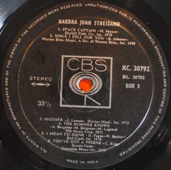 LP Barbra Streisand: Barbra Joan Streisand