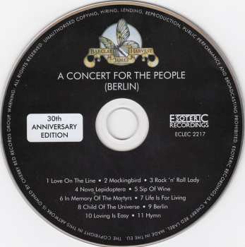 CD Barclay James Harvest: A Concert For The People (Berlin) - The 30th Anniversary Edition