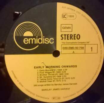LP Barclay James Harvest: Early Morning Onwards