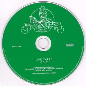 2CD Barclay James Harvest: Live Tapes