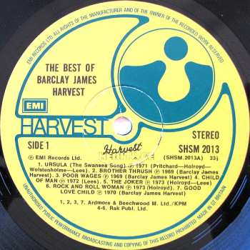 LP Barclay James Harvest: The Best Of Barclay James Harvest