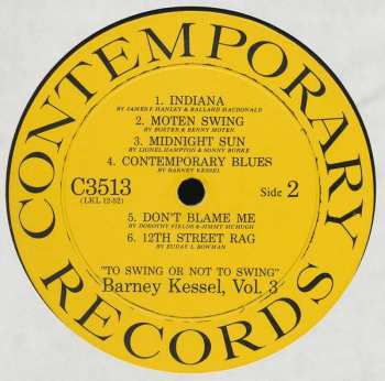 CD Barney Kessel: Vol. 3, To Swing Or Not To Swing LTD