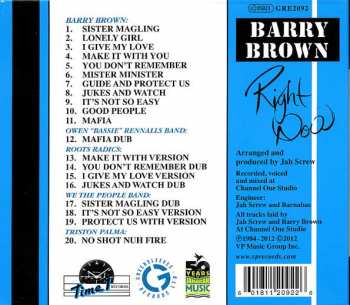 CD Barry Brown: Right Now