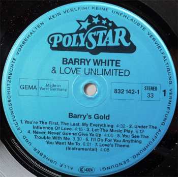 LP Barry White: Barry's Gold
