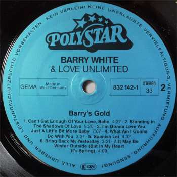 LP Barry White: Barry's Gold