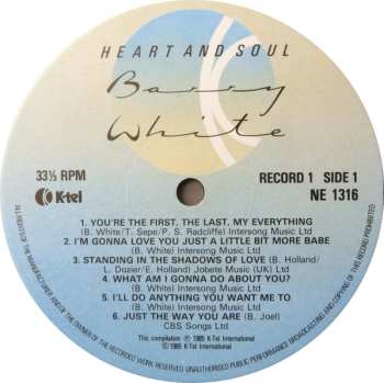2LP Barry White: Heart And Soul