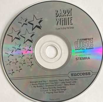 CD Barry White: I Love To Sing The Songs