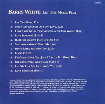 CD Barry White: Let The Music Play